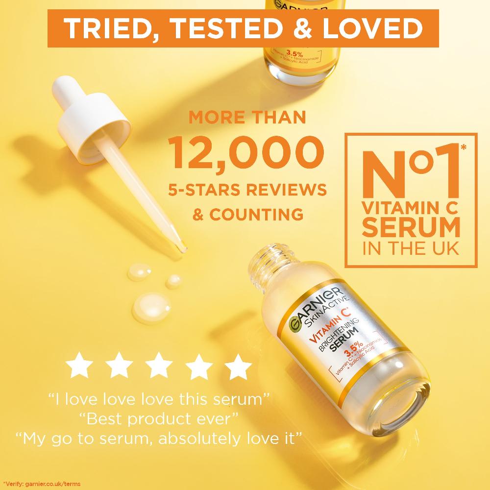 lookfantastic Garnier 3.5% Vitamin C Niacinamide Salicylic Acid Brightening and Anti Dark Spot Serum 30ml im Angebot