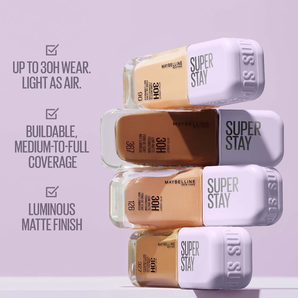 lookfantastic Maybelline Super Stay up to 30H Lumi-Matte Foundation 35ml (Various Shades) Sonderangebot