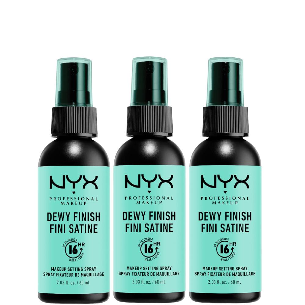 lookfantastic NYX Professional Makeup Dewy Setting Spray Trio Im Verkauf