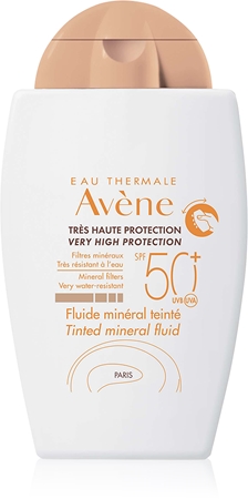 Avène Avène Sun Mineral Fluid Tinted schützende Pflege gegen Sonnenstrahlung SPF 50+