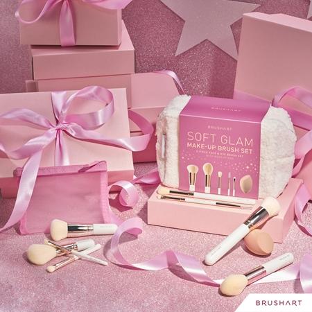 BrushArt BrushArt Basic Soft Glam make-up brush set Pinselset mit Täschchen Sonderangebote