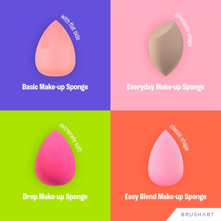 BrushArt BrushArt Make-up Sponge Basic Präzisionsschwämmchen für Make up Riesige Ersparnisse