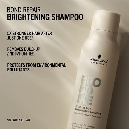 Schwarzkopf Professional Schwarzkopf Professional Blondme Bond Repair Brightening Shampoo aufhellendes Shampoo für blonde Haare Rabatte dieses Monats