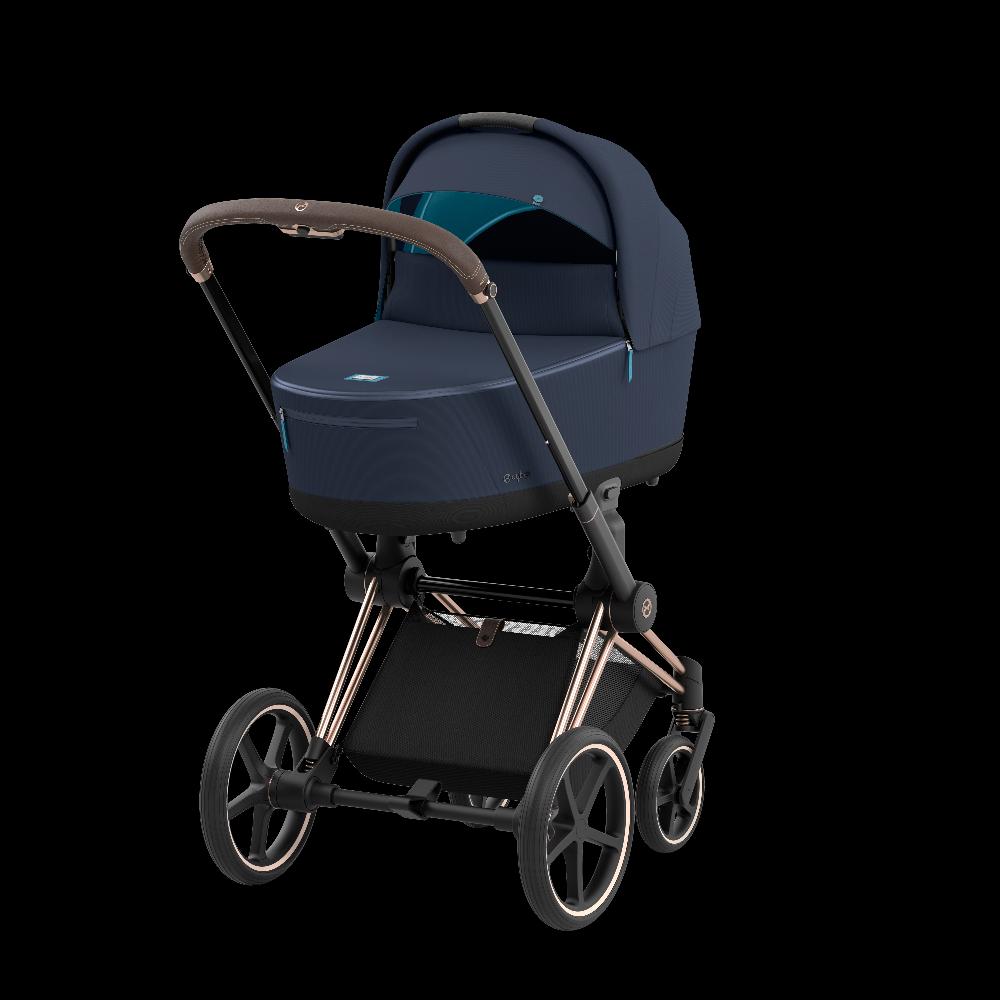babymarkt Kombikinderwagen Priam Rosegold Dark Navy Conscious Collection Tägliche Deals