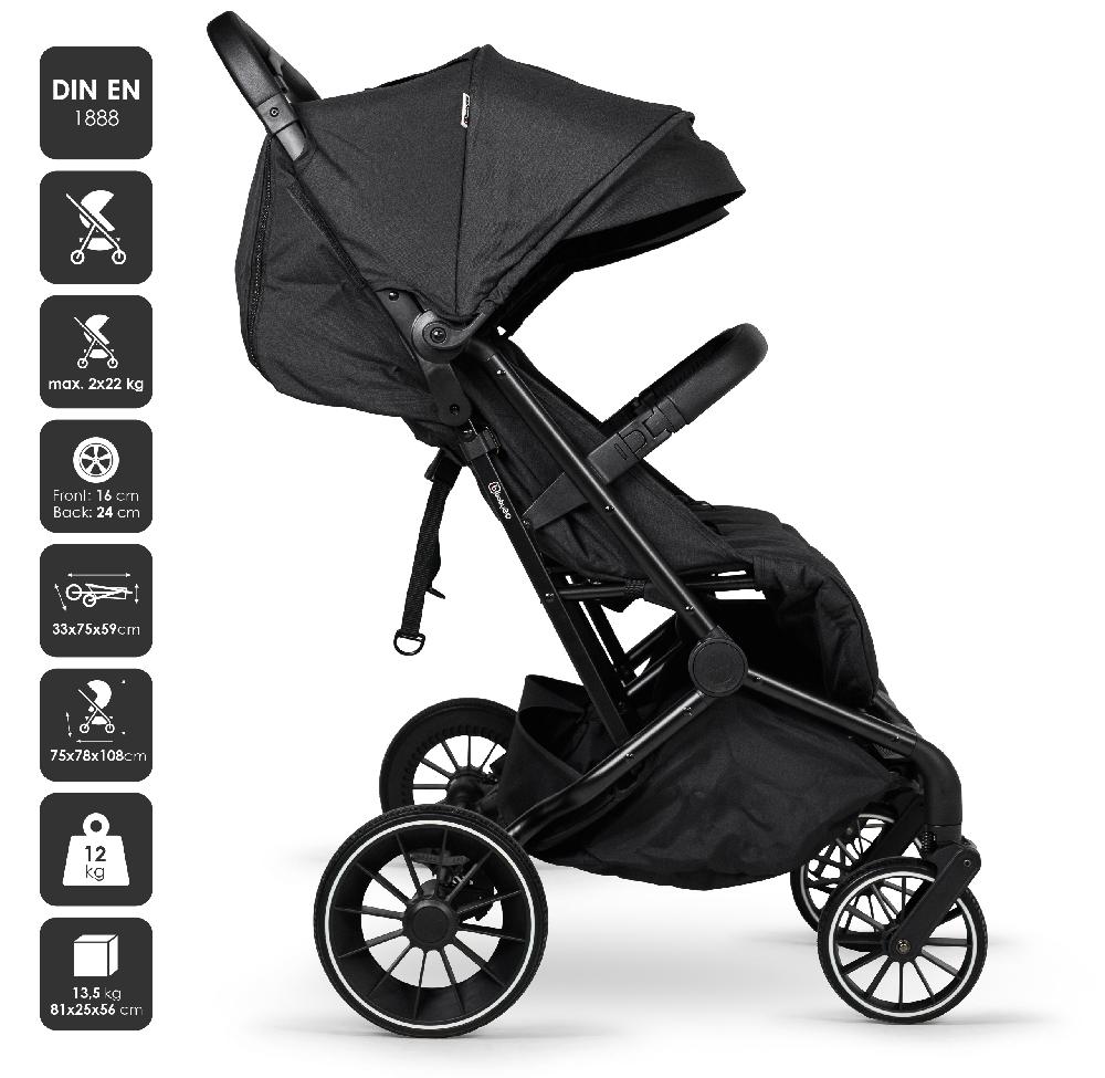 babymarkt Geschwisterbuggy GOTWICE black Wochenangebot