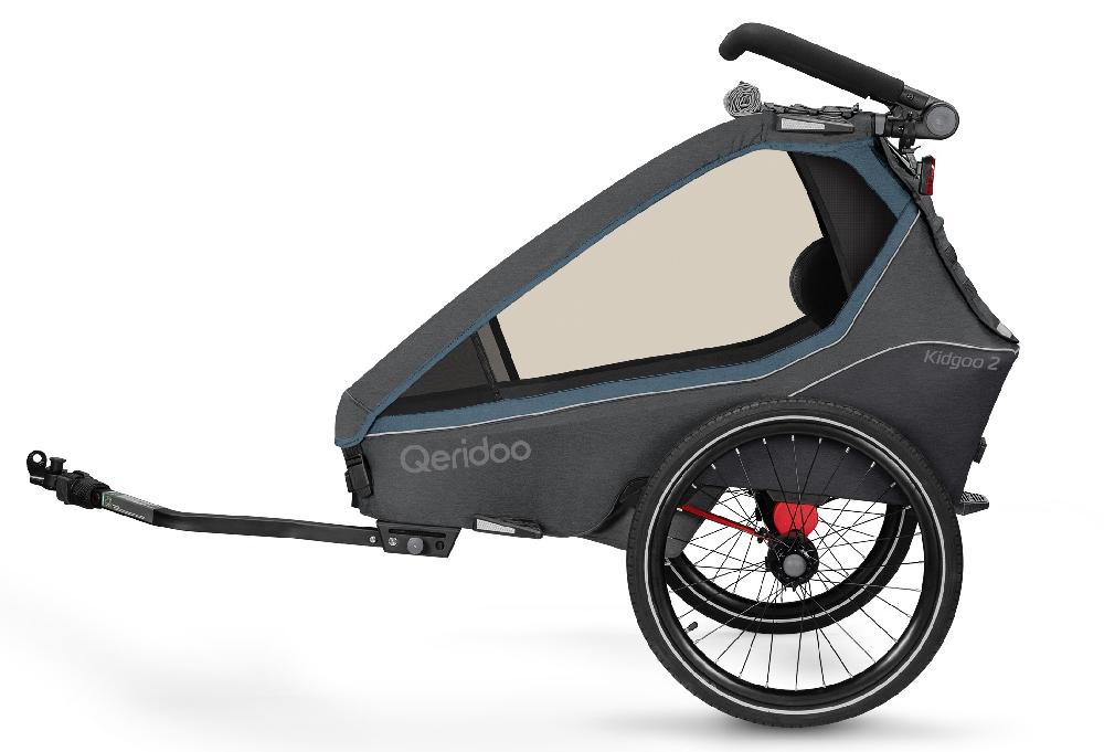 babymarkt Kinderfahrradanhänger Kidgoo2 Navy Blue Kollektion 2023 inklusive Hängematte Plus Limited Edition Theraline Neueste Stile