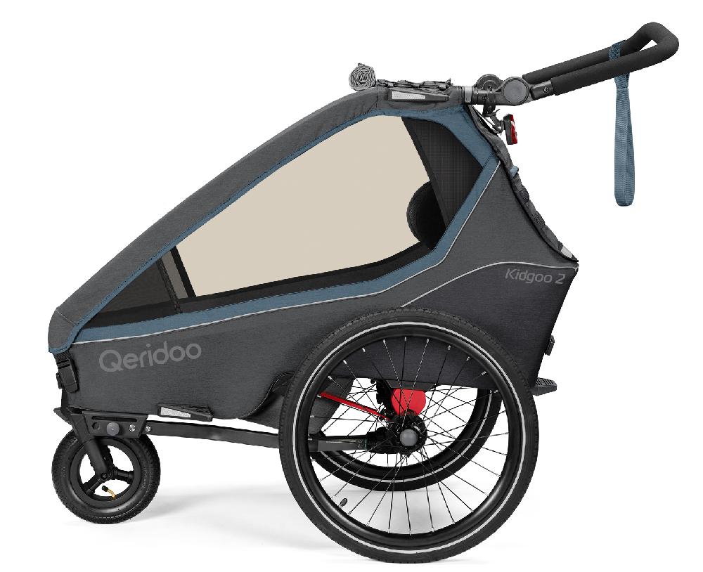 babymarkt Kinderfahrradanhänger Kidgoo2 Navy Blue Kollektion 2023 inklusive Hängematte Plus Limited Edition Theraline Neueste Stile