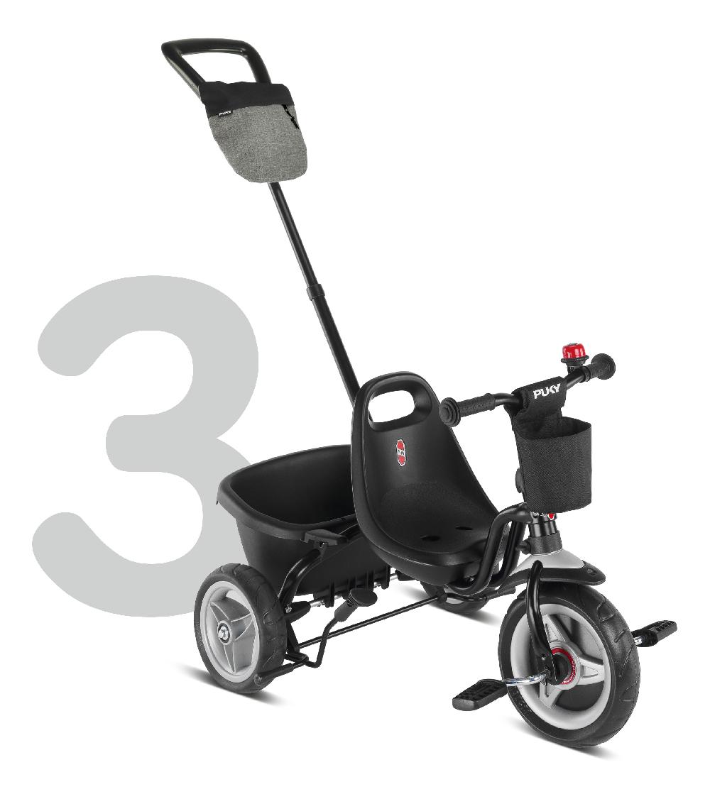 babymarkt 4 in 1 Dreirad Ceety Comfort schwarz 2442 Rabatte dieses Monats