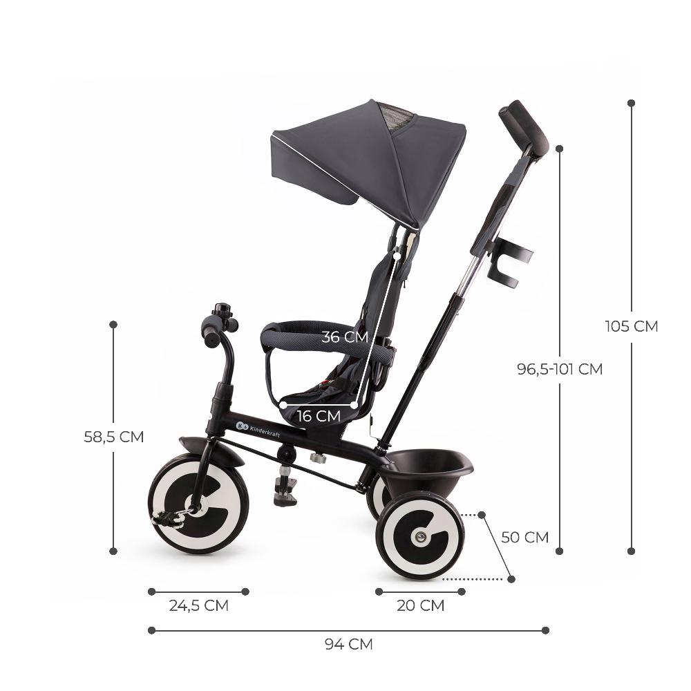 babymarkt Dreirad Aston grau Online