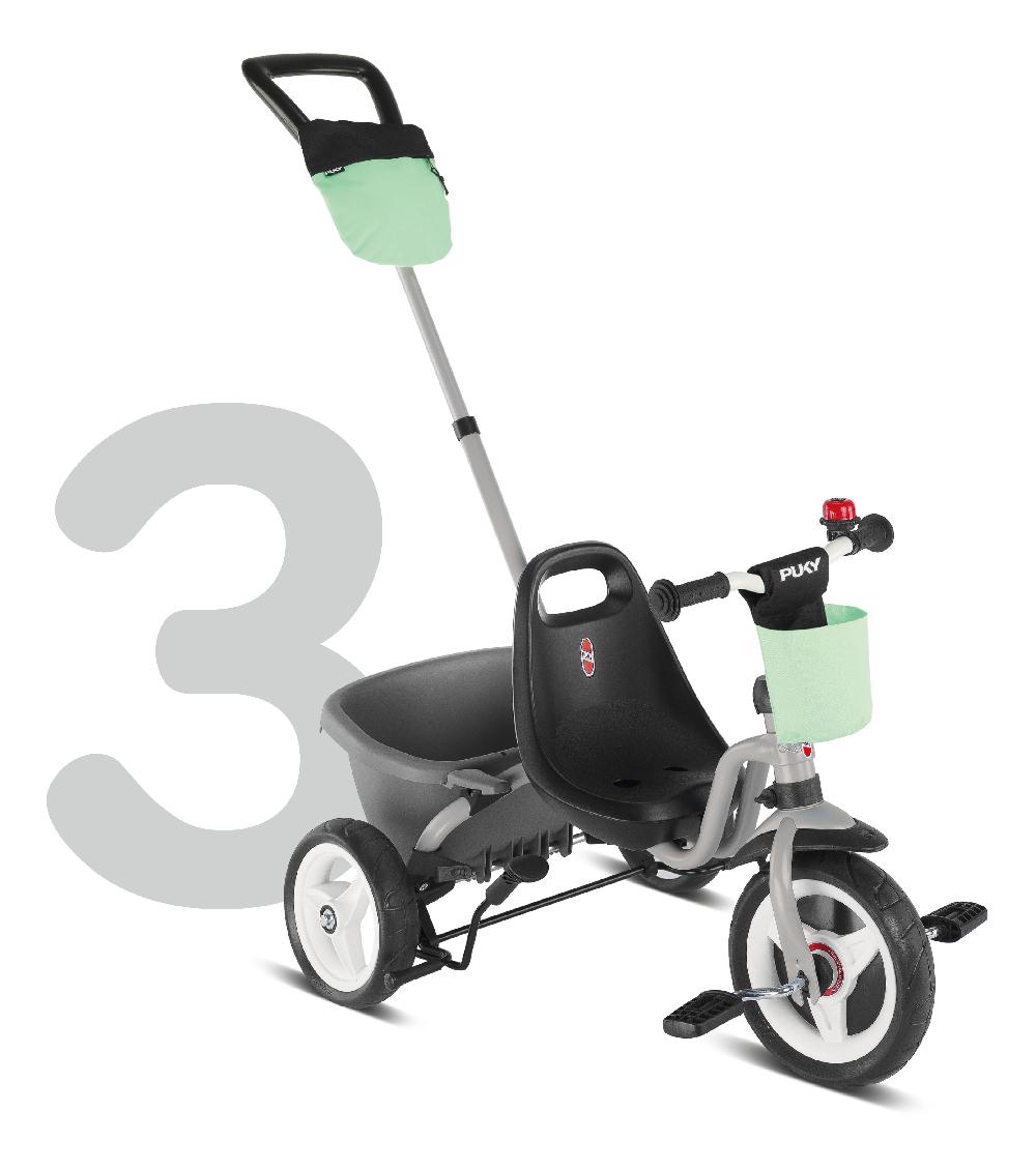 babymarkt 4 in 1 Dreirad Ceety Comfort lichtgrau 2440 Auslauf