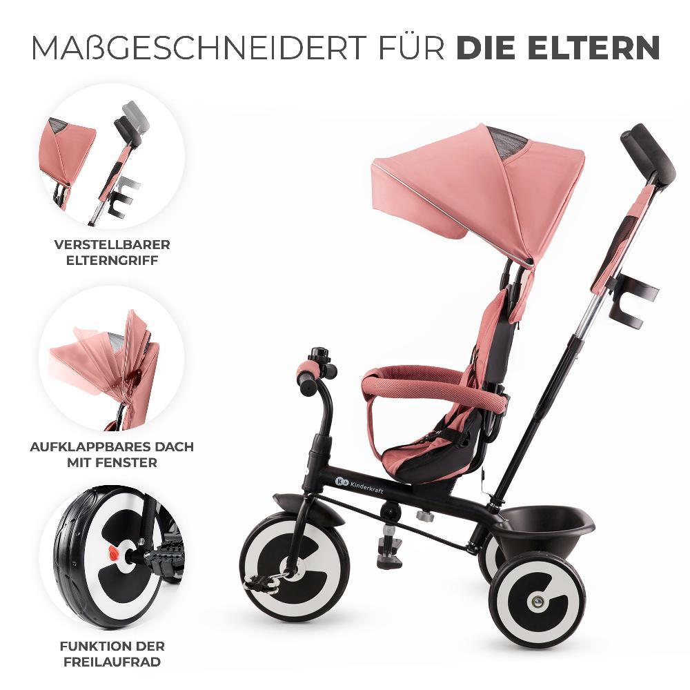 babymarkt Dreirad Aston rose pink Preisnachlass