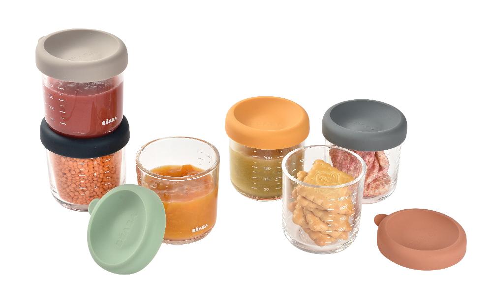 babymarkt Portionsbehälter 6er Set aus Glas sunrise Große Rabatte