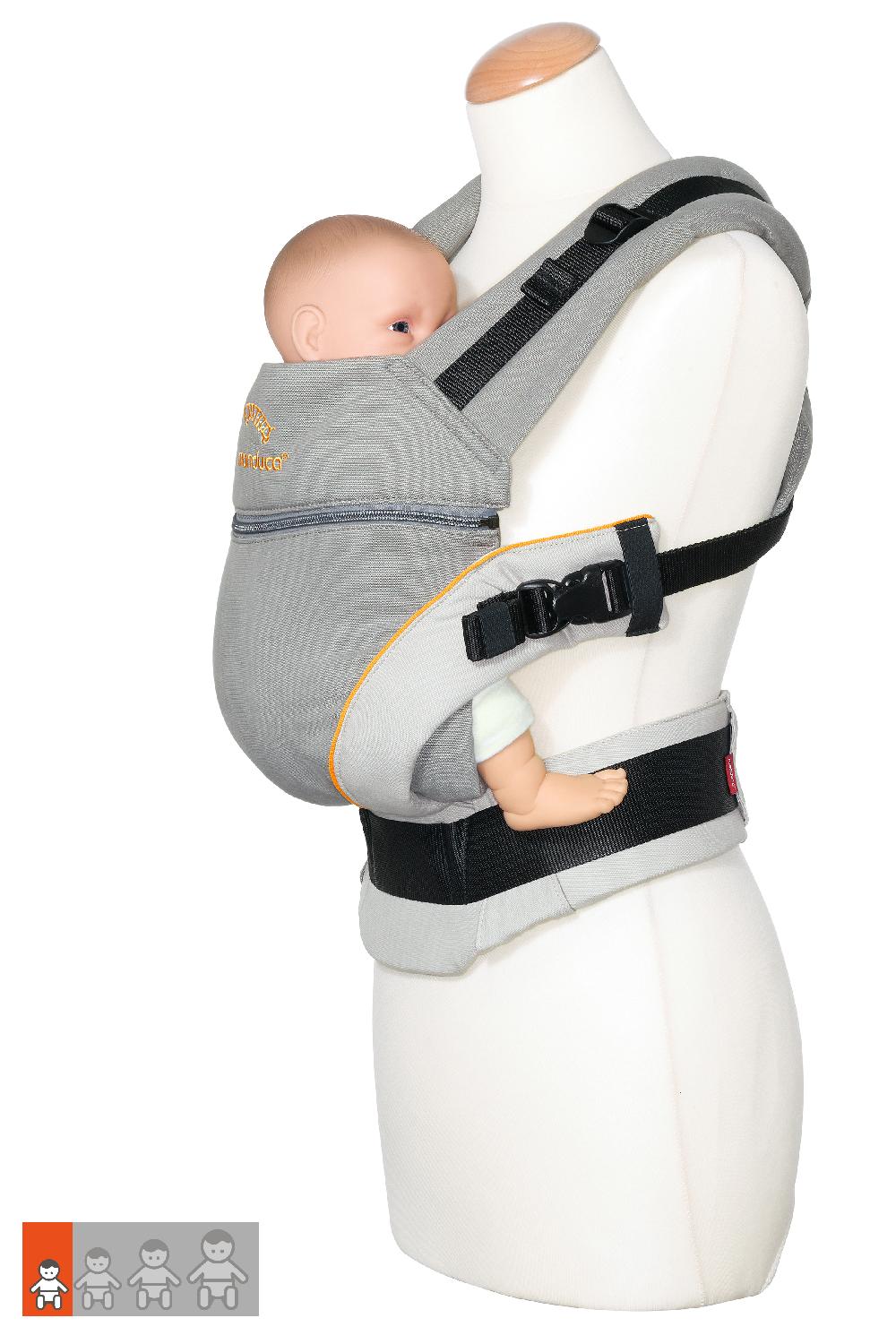 babymarkt Babytrage XT Cotton Grey-Ocean Kostenlose Rückgabe