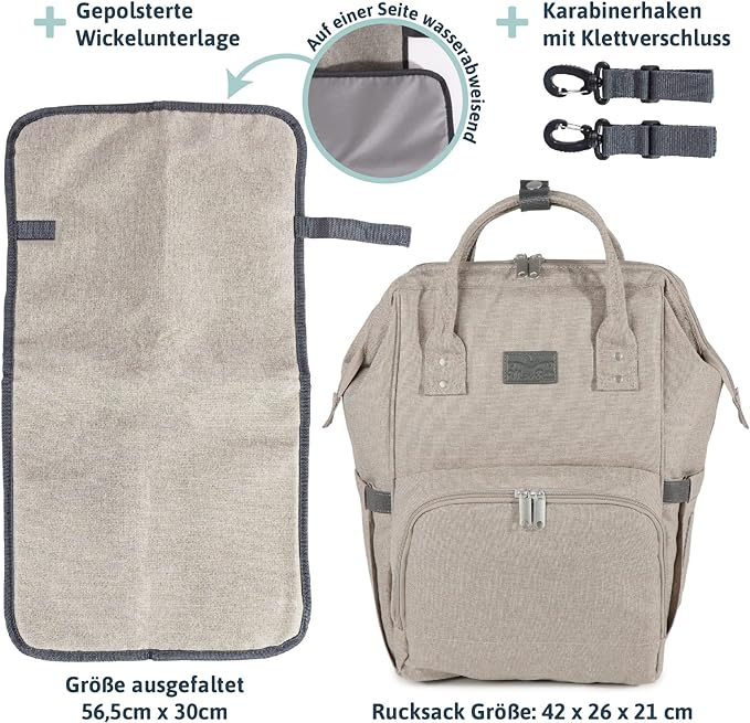 babymarkt ProGression Wickelrucksack inkl. Wickelunterlage Schwarz Bis zu 65% Rabatt