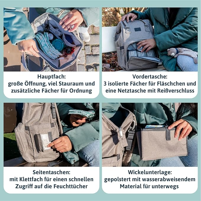 babymarkt ProGression Wickelrucksack inkl. Wickelunterlage Schwarz Bis zu 65% Rabatt