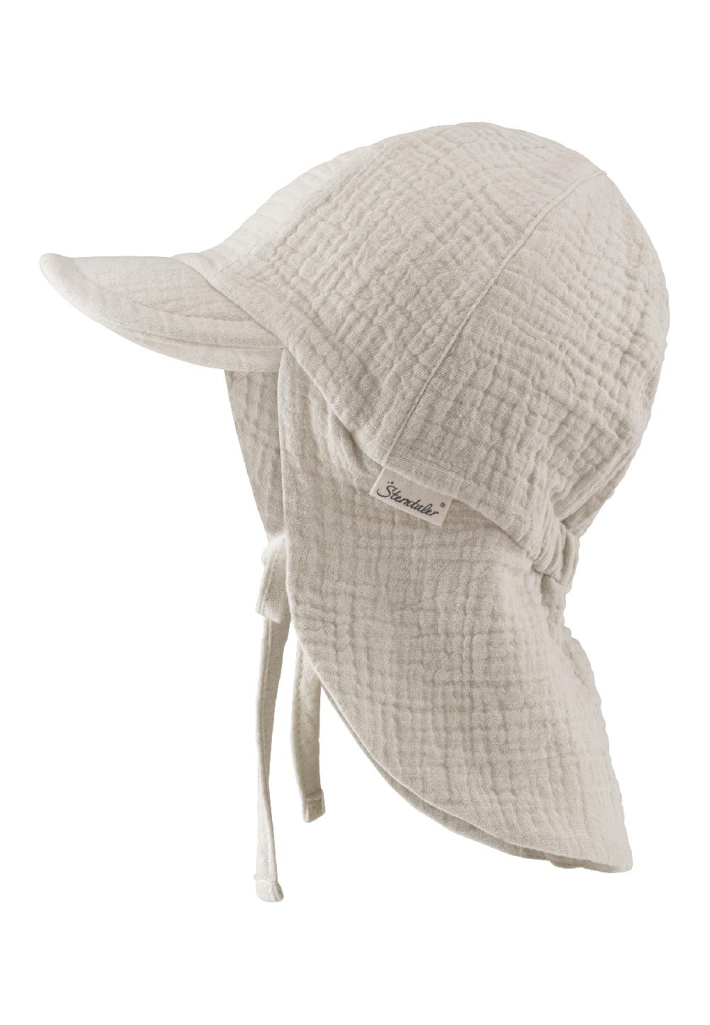 babymarkt Schirmmütze mit Nackenschutz Musselin lichtgrau Rabatte dieses Monats