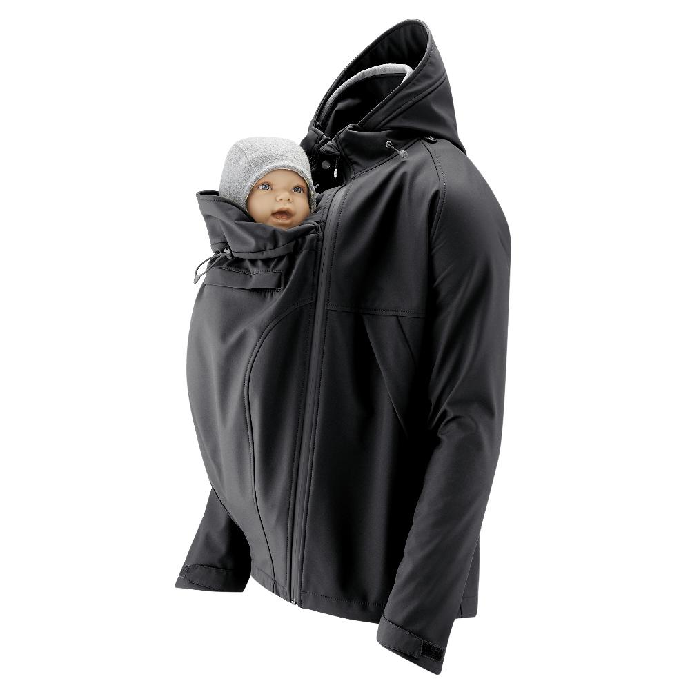 babymarkt Softshell-Tragejacke für Männer Allrounder schwarz Rabatt