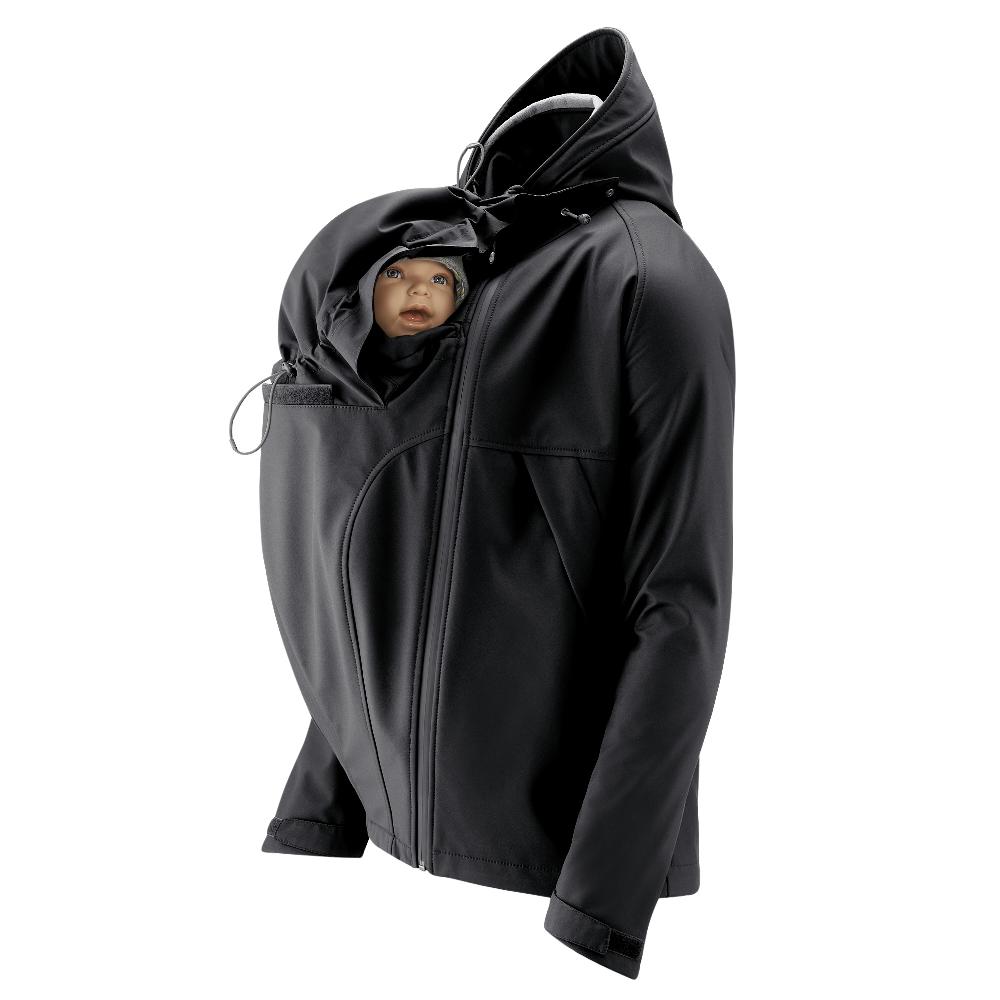 babymarkt Softshell-Tragejacke für Männer Allrounder schwarz Rabatt