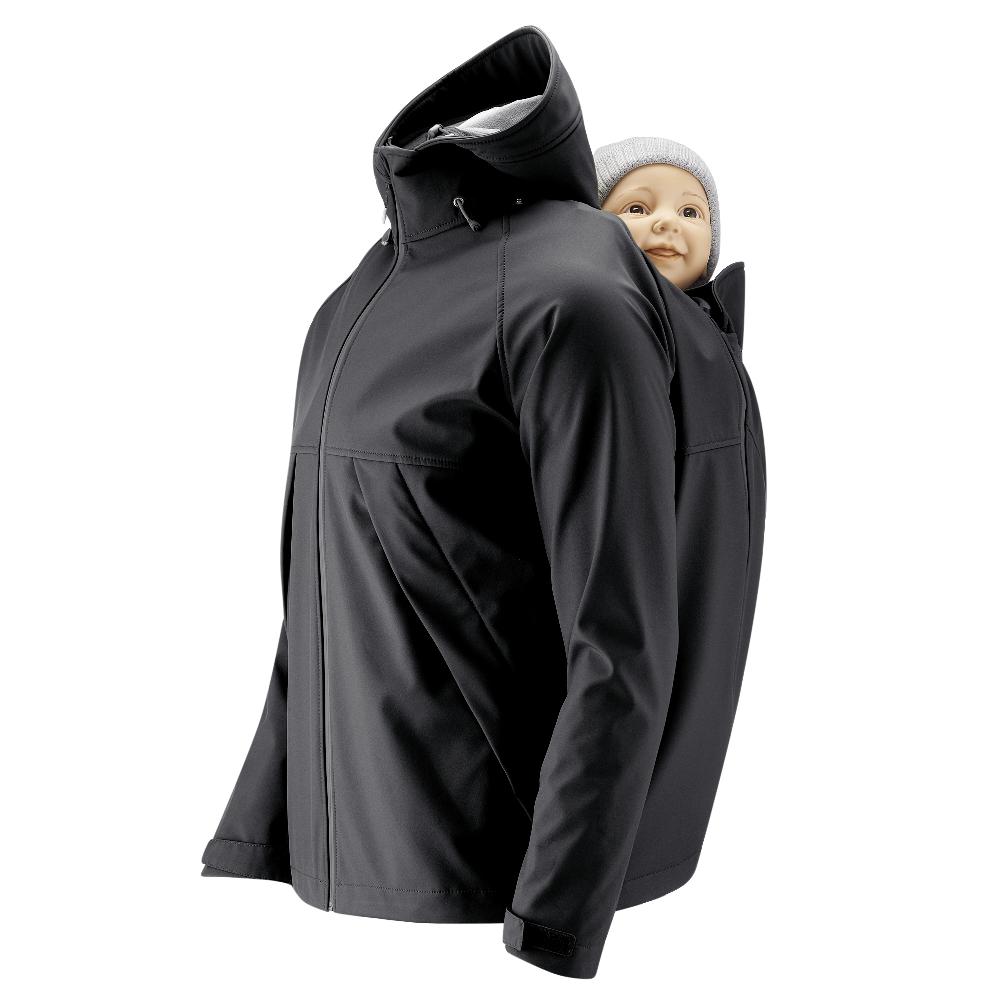 babymarkt Softshell-Tragejacke für Männer Allrounder schwarz Rabatt