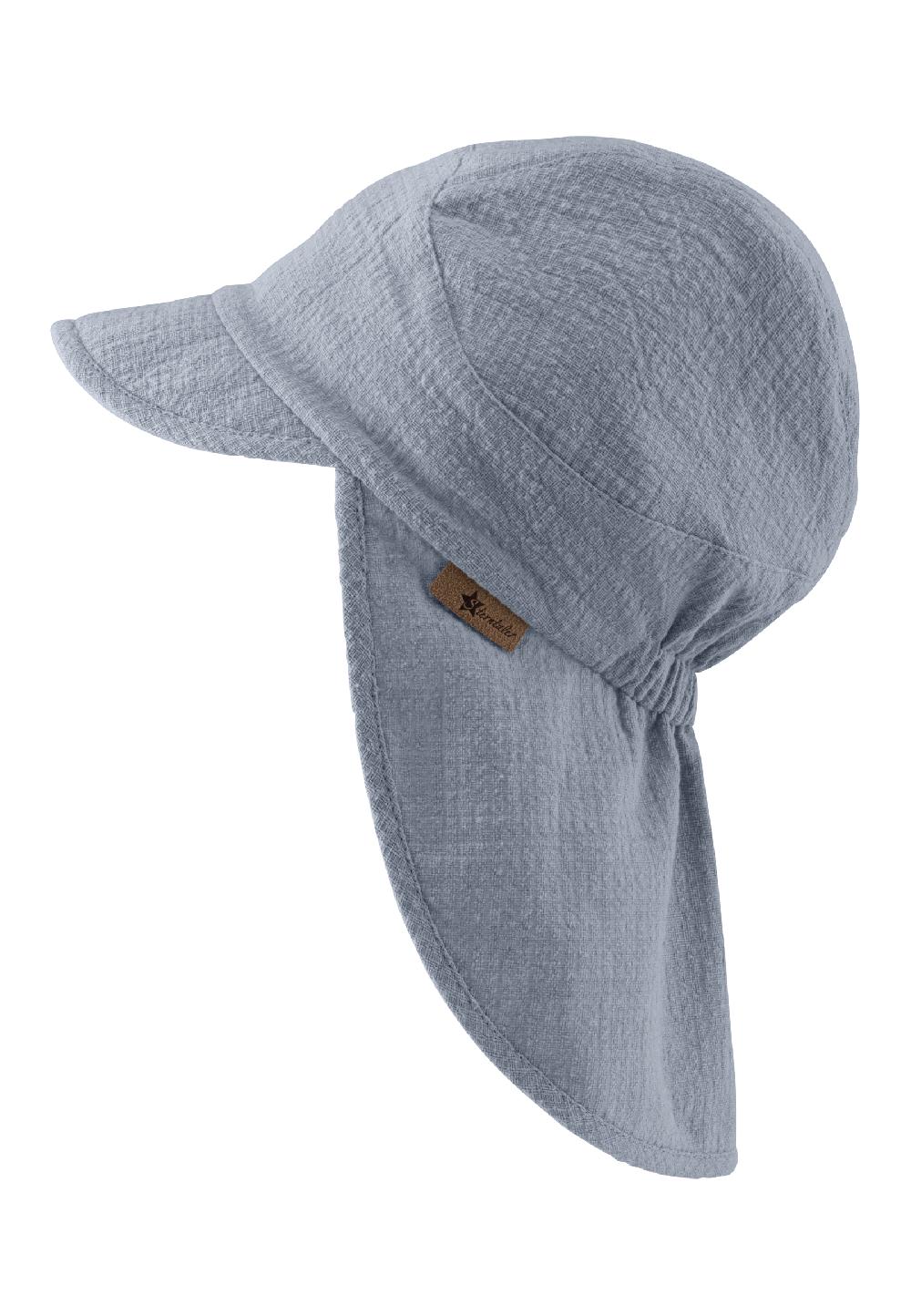 babymarkt Schirmmütze mit Nackenschutz Struktur graublau Günstig kaufen