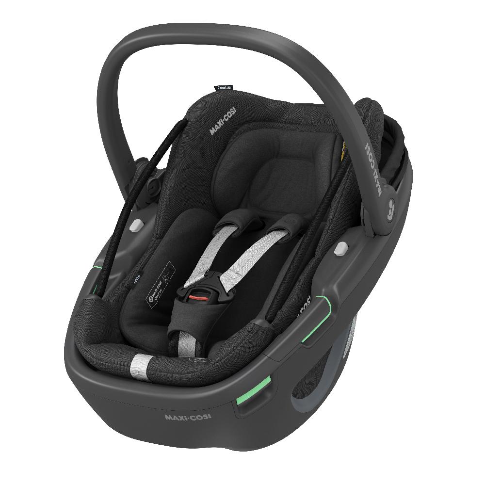 babymarkt Set Babyschale Coral 360 Essential Black plus Basisstation FamilyFix 360 Räumungsverkauf