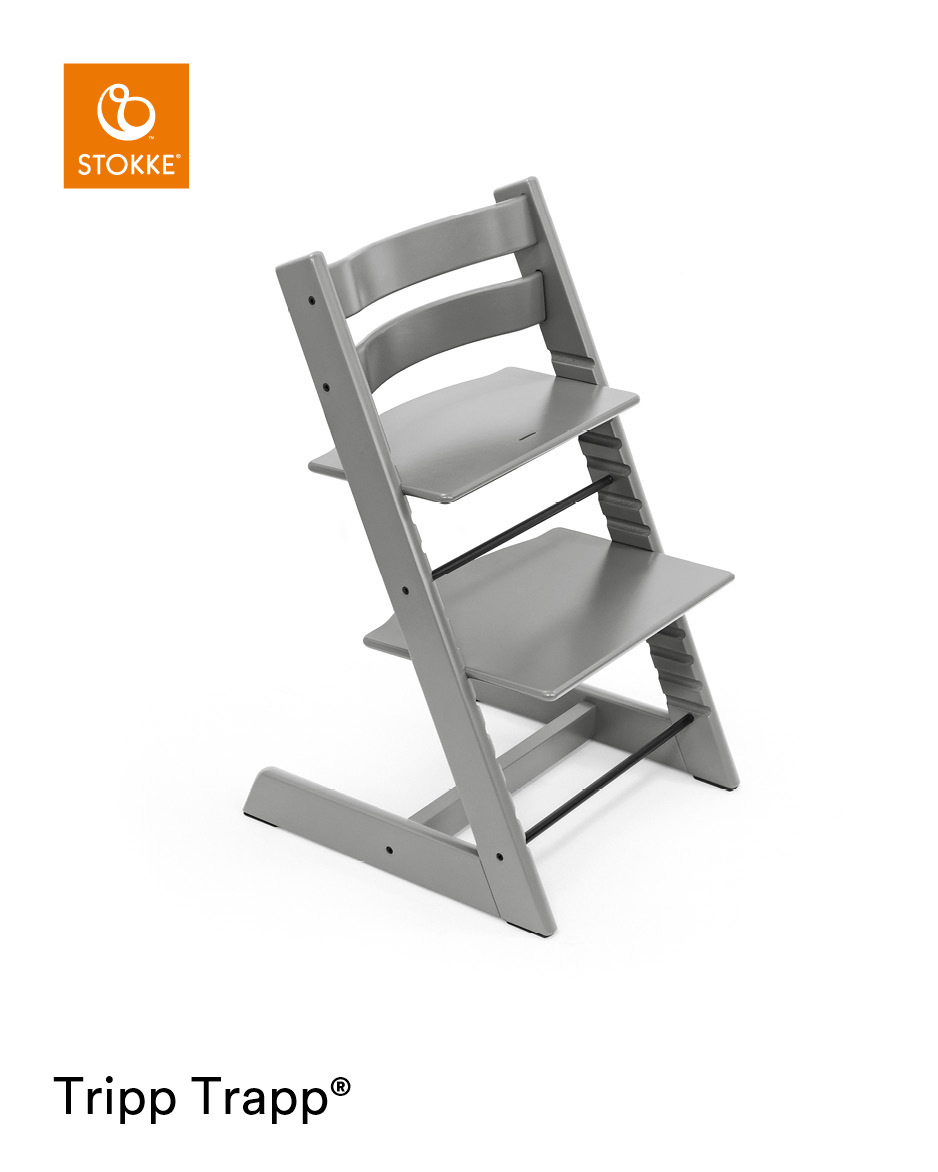 babymarkt Tripp Trapp Hochstuhl Buche Storm Grey + Gratis Baby Set V2 storm grey Sonderangebot der Fabrik