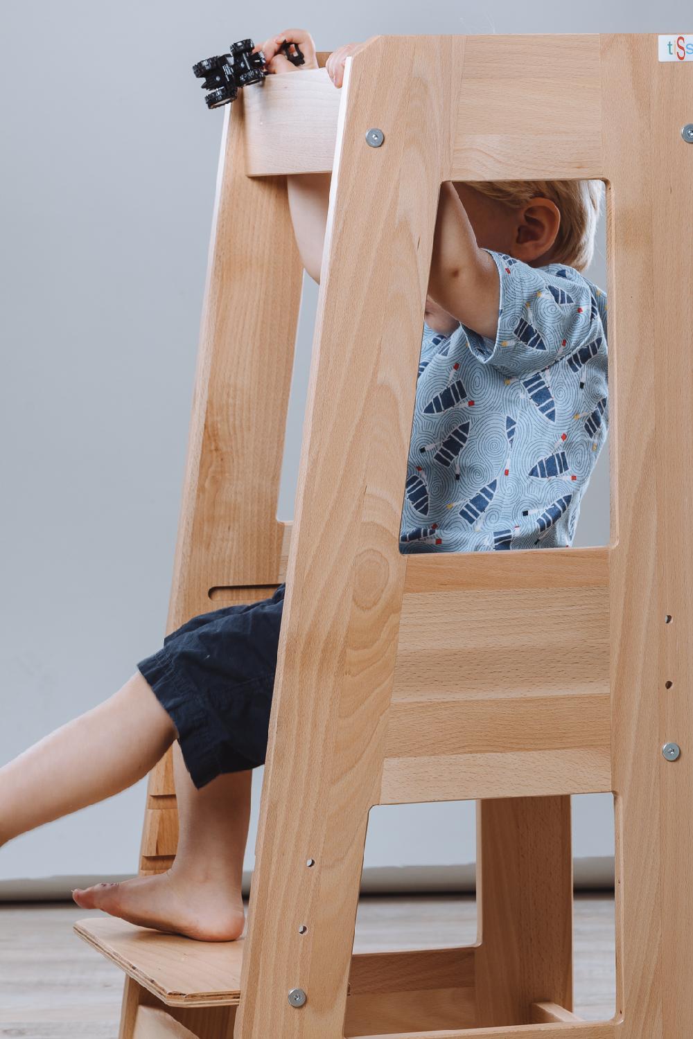 babymarkt Lernturm Felix natur Super Rabatt