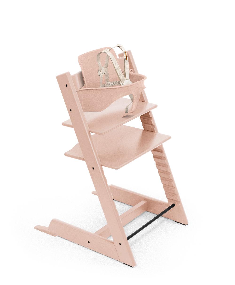 babymarkt Tripp Trapp Hochstuhl Buche Serene Pink + Gratis Baby Set V2 Serene Pink Outlet