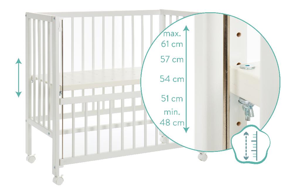 babymarkt Beistellbett Cocon weiß Schlussverkauf