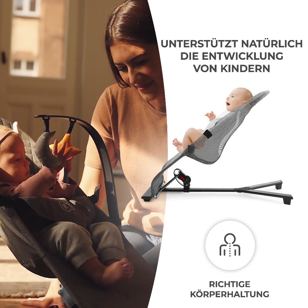 babymarkt Babywippe MIMI grey Fabrikpreis