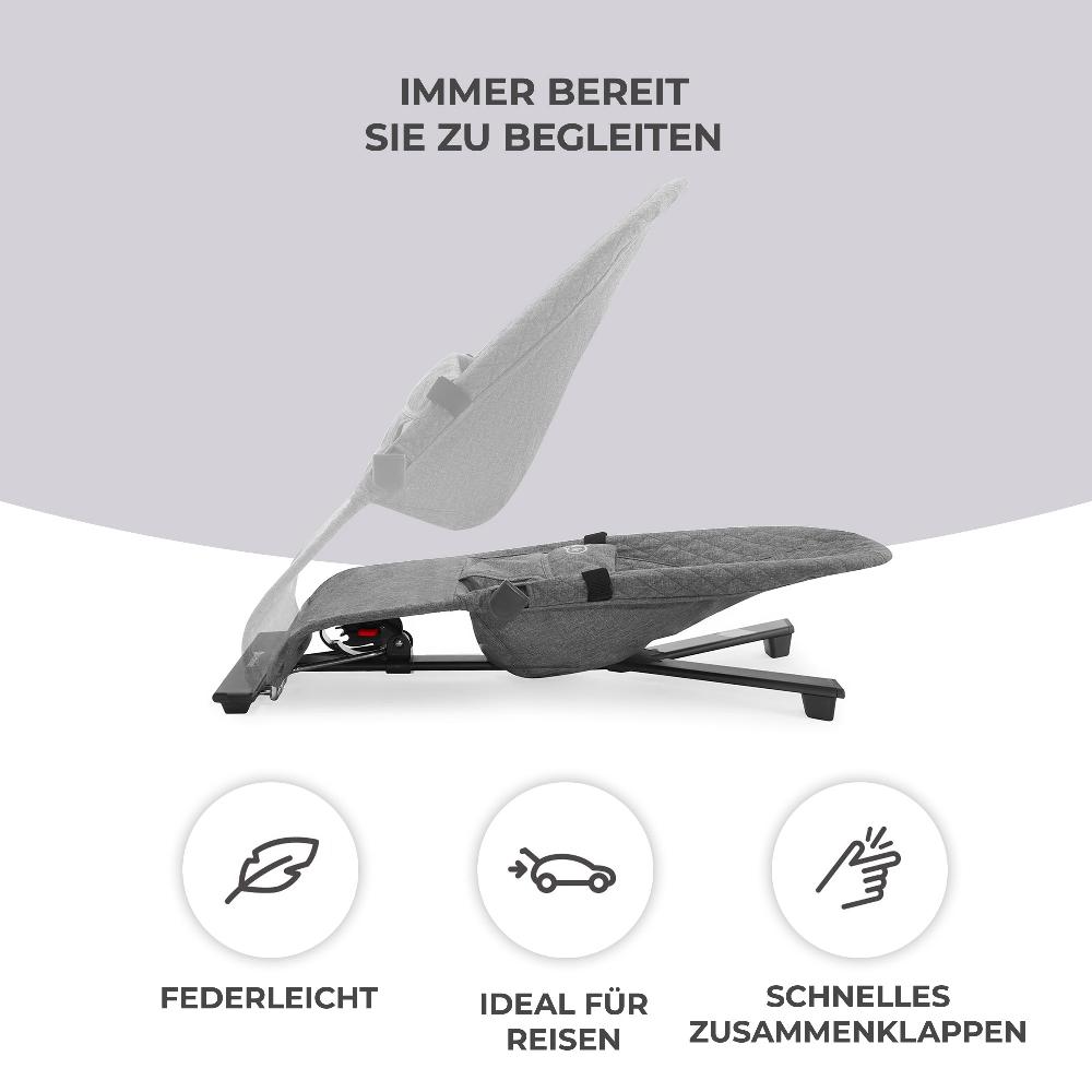 babymarkt Babywippe MIMI grey Fabrikpreis