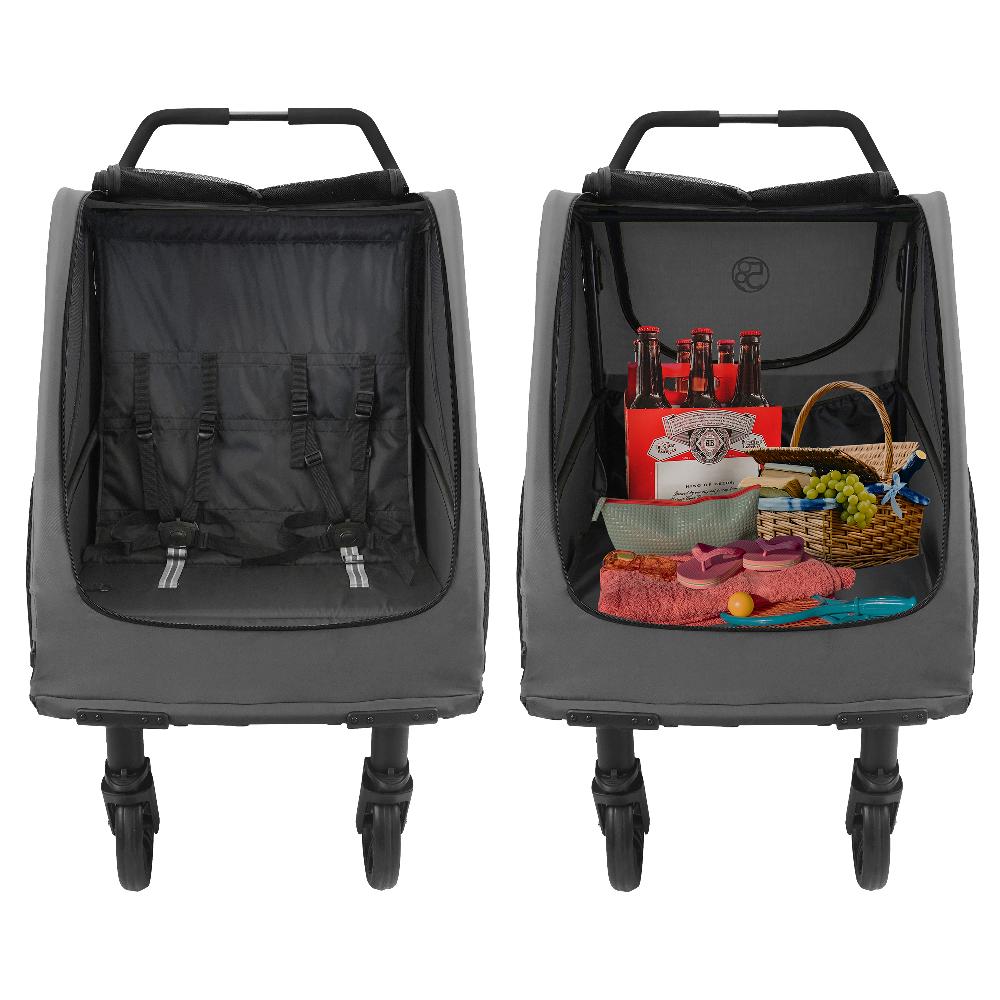 babymarkt Crew Zwillingskinderwagen Trekker II Dark Grey Tägliche Deals