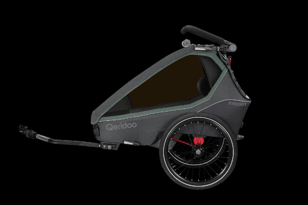 babymarkt Kinderfahrradanhänger Kidgoo1 Ivy Green Kollektion 2023 inklusive Hängematte Plus Limited Edition Theraline Tiefpreis