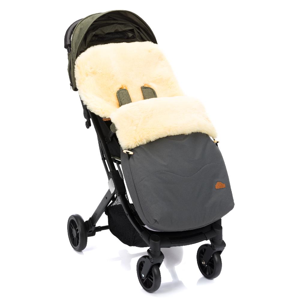 babymarkt Winterfußsack vartasly Lammfell grau Begrenzte Freigabe