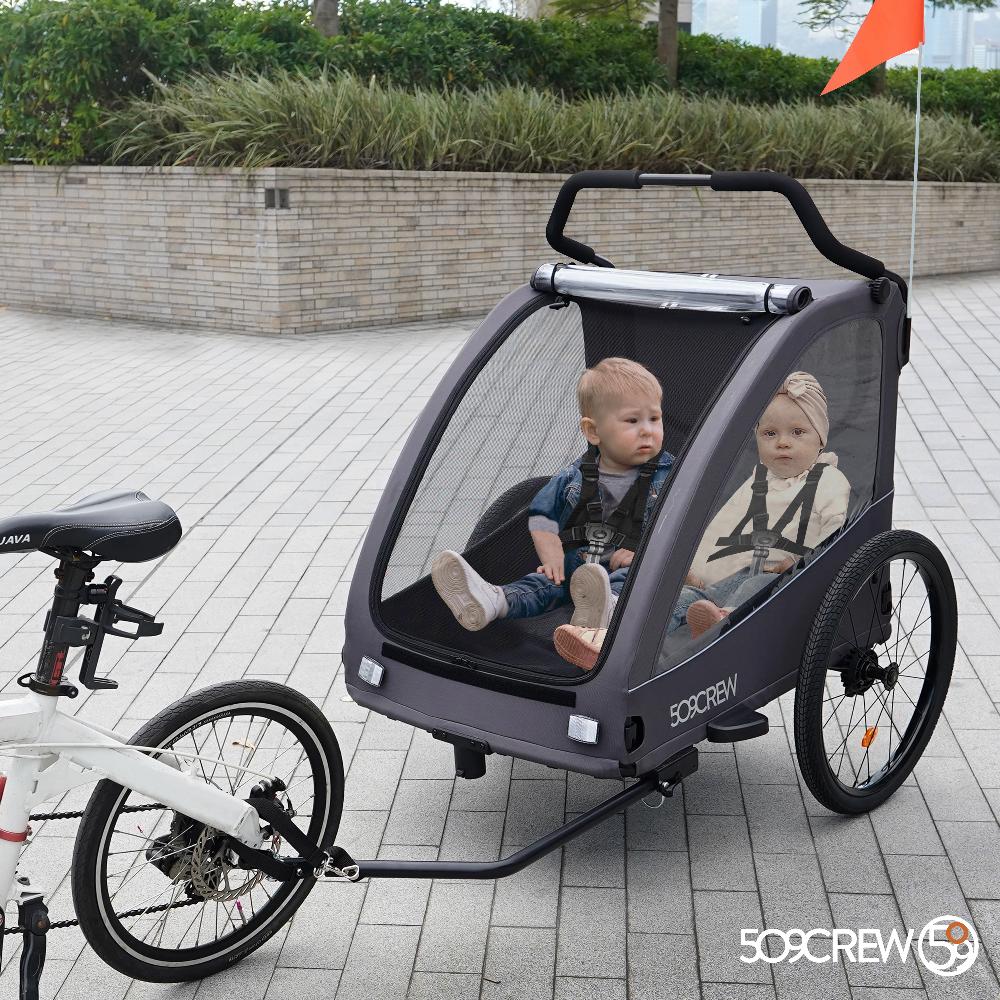 babymarkt Crew Fahrradanhänger Trailer II Dark Grey 2025