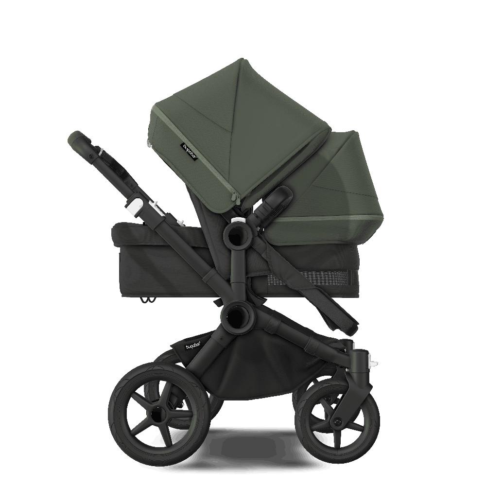 babymarkt Geschwisterwagen Donkey 5 Duo Complete Black/Forest Green Outlet