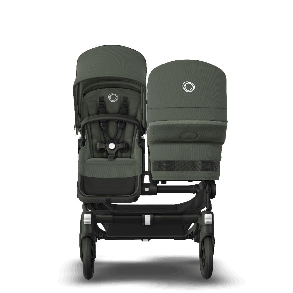 babymarkt Geschwisterwagen Donkey 5 Duo Complete Black/Forest Green Outlet