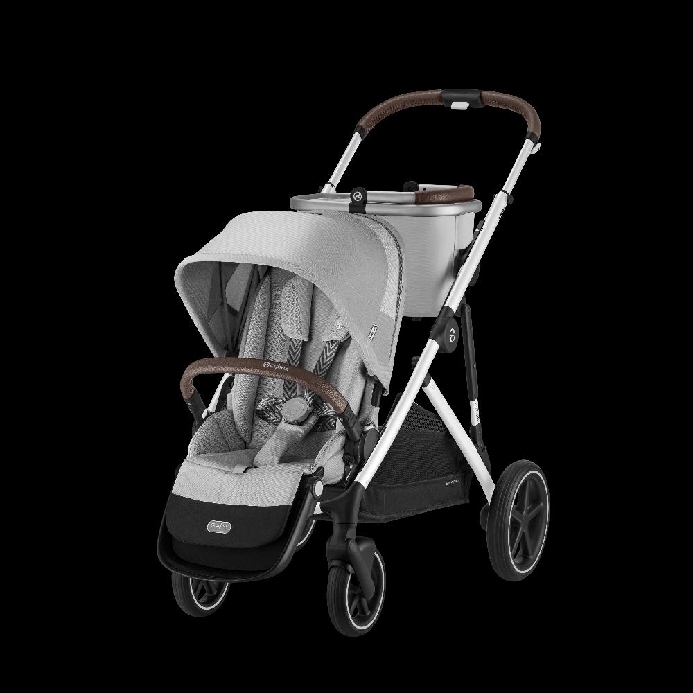 babymarkt Kinderwagen Gazelle S Silver Lava Grey inklusive Babyschale Cloud G i-Size Lava Grey Basisstation Base G und Adapter Saisonschlussverkauf