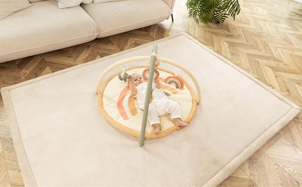 babymarkt Samtmatte-Spielmatte für Baby 200 x 150 cm Beige Top Angebot