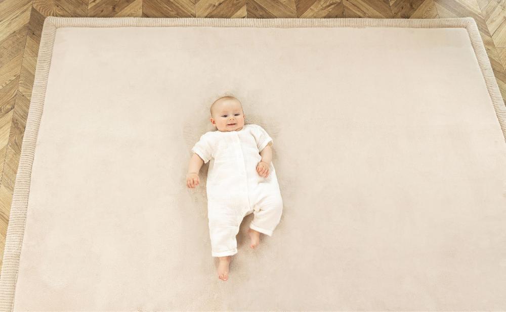 babymarkt Samtmatte-Spielmatte für Baby 200 x 150 cm Beige Top Angebot