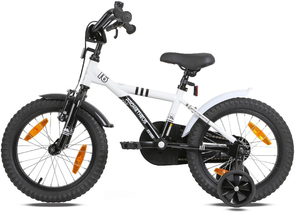 babymarkt Kinderfahrrad 16" mit Stützräder weiß-schwarz Begrenzte Freigabe