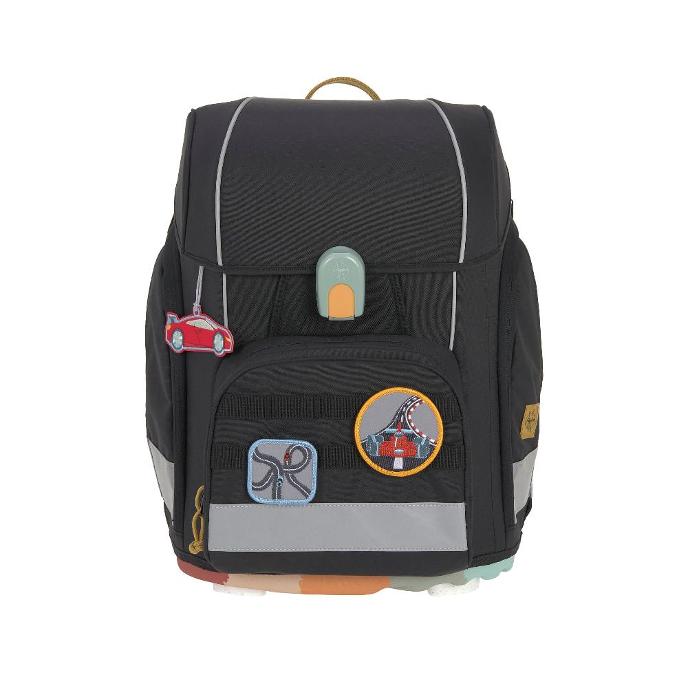 babymarkt Schulranzen-Set 7-tlg. Boxy Unique black Begrenzt auf 3 Tage