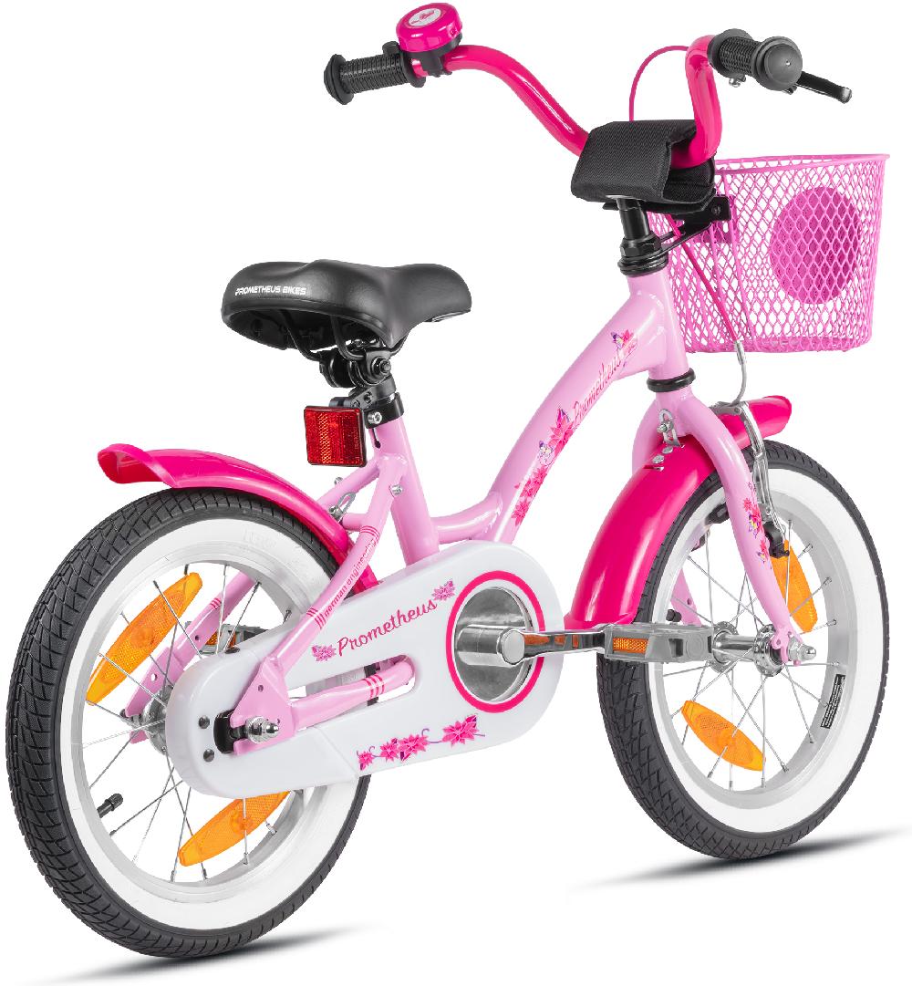 babymarkt Kinderfahrrad 14" mit Stützräder rosa-weiß 2025