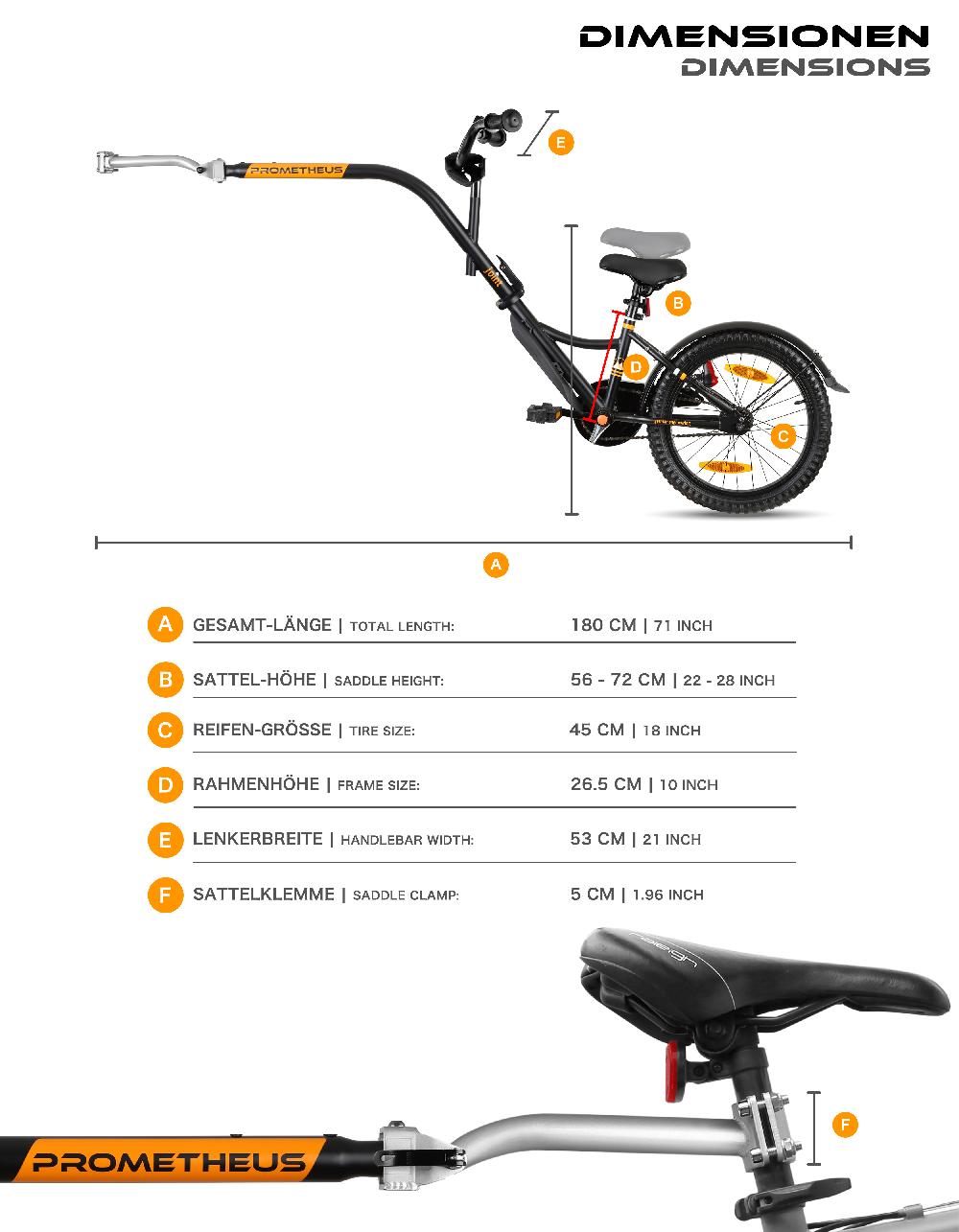 babymarkt Tandem Fahrradanhänger 18" im Angebot