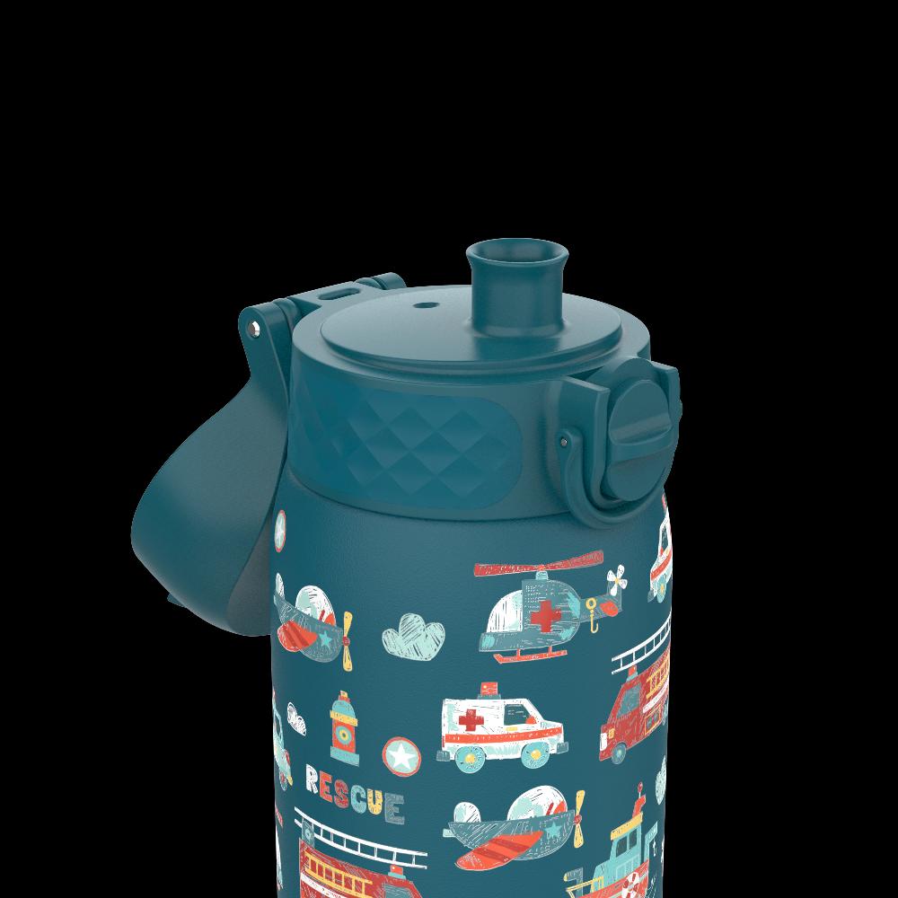 babymarkt Kinder-Wasserflasche Edelstahl 400 ml dunkelgrün Fabrikpreis