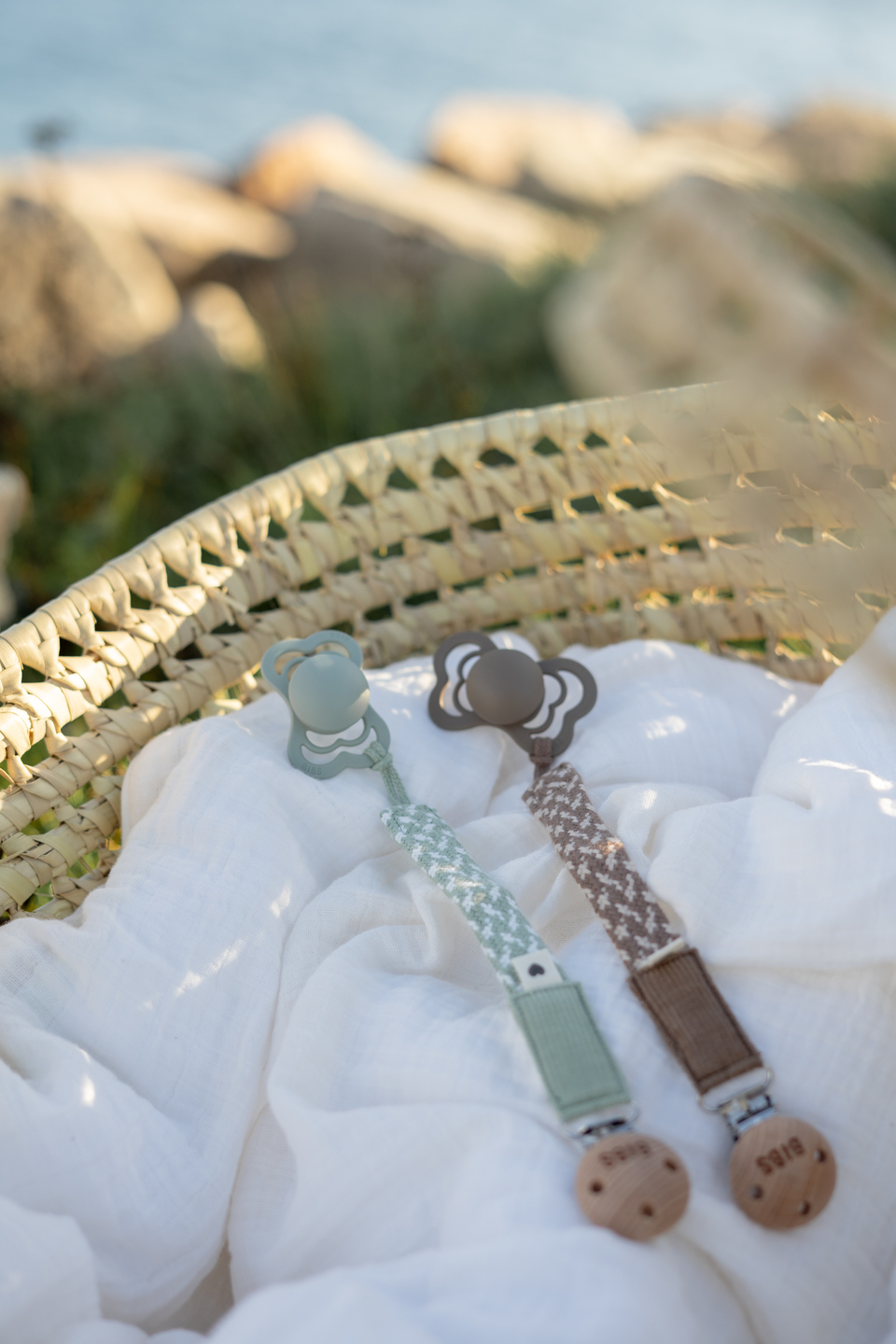 babymarkt Schnullerkette Sage/Ivory Günstig kaufen