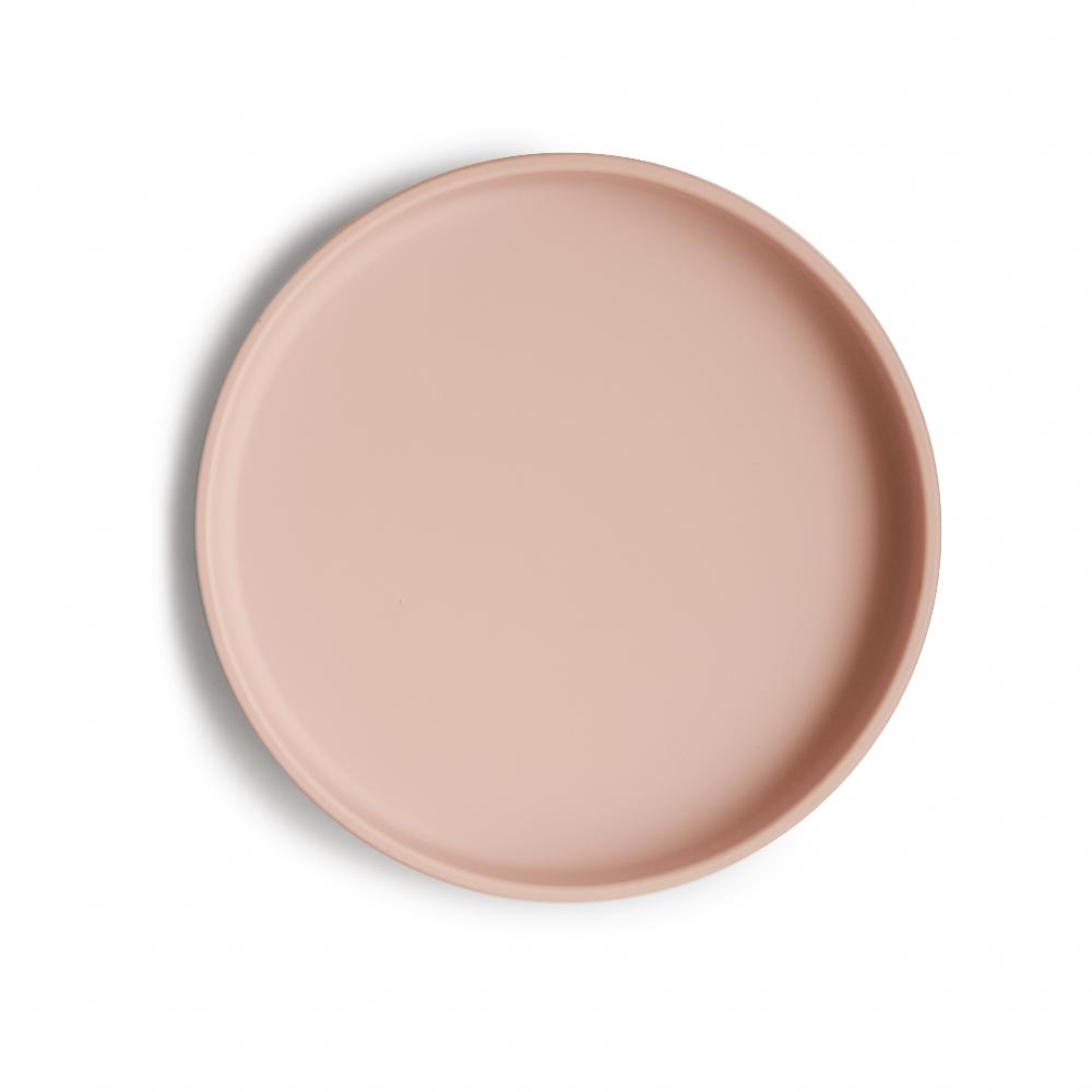 babymarkt Silikonteller Classic mit Saugfuß Blush VIP-Rabatte