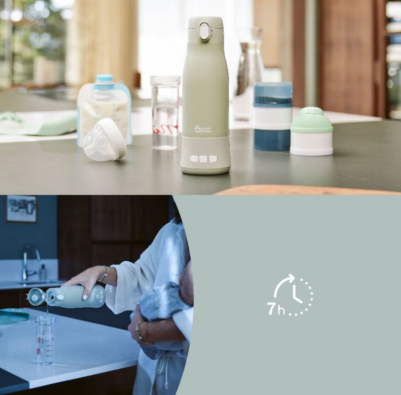 babymarkt Flaschenwärmer Moov & Feed für unterwegs sage green Bis zu 65% Rabatt
