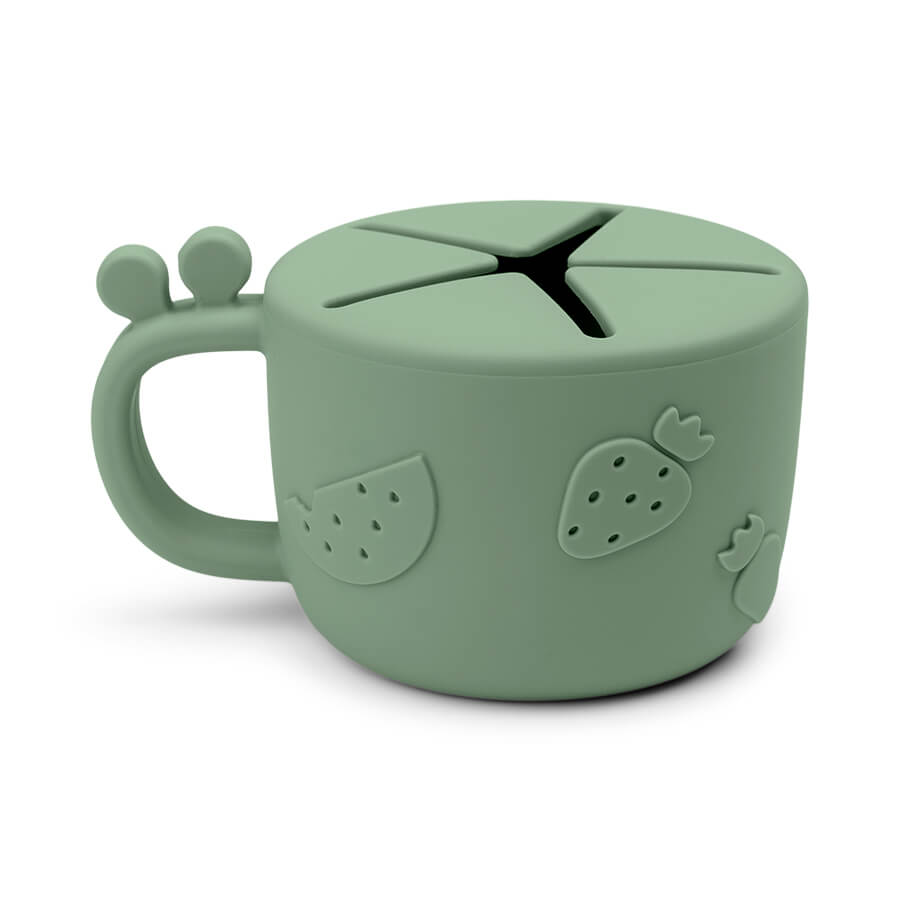 babymarkt Snackbecher Peekaboo Raffi Grün Outlet