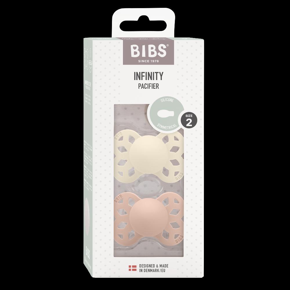 babymarkt Schnuller Infinity symmetrischer Sauger 6-18 Monate Ivory & Blush 2 Stk Sonderangebot